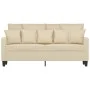 2-seater cream fabric sofa 140 cm by , Sofas - Ref: Foro24-359269, Price: 241,29 €, Discount: %