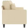 2-seater cream fabric sofa 140 cm by , Sofas - Ref: Foro24-359269, Price: 241,29 €, Discount: %