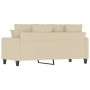 2-Sitzer-Sofa aus cremefarbenem Stoff, 140 cm von , Sofas - Ref: Foro24-359269, Preis: 245,65 €, Rabatt: %