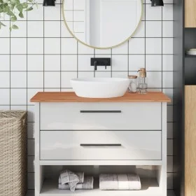 Solid beech wood bathroom countertop 100x50x1.5 cm by , Countertops - Ref: Foro24-355998, Price: 51,05 €, Discount: %