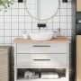 Badezimmerarbeitsplatte aus massivem Buchenholz, 100 x 60 x 2,5 cm von , Arbeitsplatten - Ref: Foro24-355991, Preis: 90,93 €,...