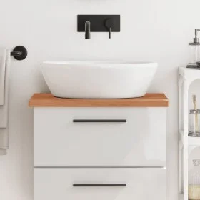 Badezimmerarbeitsplatte aus massivem Buchenholz, 60 x 40 x 2,5 cm von , Arbeitsplatten - Ref: Foro24-356003, Preis: 46,52 €, ...
