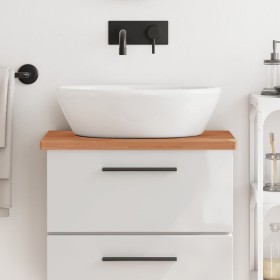 Badezimmerarbeitsplatte aus massivem Buchenholz, 60 x 40 x 2,5 cm von , Arbeitsplatten - Ref: Foro24-356003, Preis: 46,28 €, ...