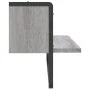 Sonoma graues Wandregal mit Stange 65x25x30 cm von , Regale und Regale - Ref: Foro24-836291, Preis: 21,33 €, Rabatt: %