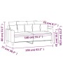 2-Sitzer-Sofa aus taupegrauem Stoff, 140 cm von , Sofas - Ref: Foro24-359274, Preis: 208,68 €, Rabatt: %