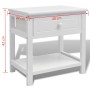 Nachttische 2 Einheiten aus weißem Holz von vidaXL, Nachttische - Ref: Foro24-242871, Preis: 96,26 €, Rabatt: %