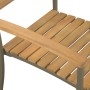 Stapelbare Gartenstühle 2 Stück aus massivem Akazienholz und Stahl von vidaXL, Gartenstühle - Ref: Foro24-44236, Preis: 195,9...