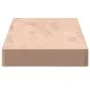 Solid beech wood wall shelf 100x20x4 cm by , Shelves and shelves - Ref: Foro24-356020, Price: 44,21 €, Discount: %