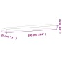 Estante de pared madera maciza de haya 100x20x4 cm de , Estantes y estanterías - Ref: Foro24-356020, Precio: 44,70 €, Descuen...