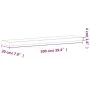 Solid beech wood wall shelf 100x20x4 cm by , Shelves and shelves - Ref: Foro24-356020, Price: 44,21 €, Discount: %