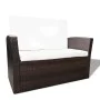 4-piece garden furniture set and brown synthetic rattan cushions by vidaXL, Garden sets - Ref: Foro24-42641, Price: 351,61 €,...