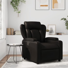 Black Faux Leather Recliner by , Armchairs - Ref: Foro24-372427, Price: 224,41 €, Discount: %
