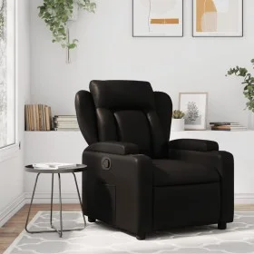 Black Faux Leather Recliner by , Armchairs - Ref: Foro24-372427, Price: 218,44 €, Discount: %