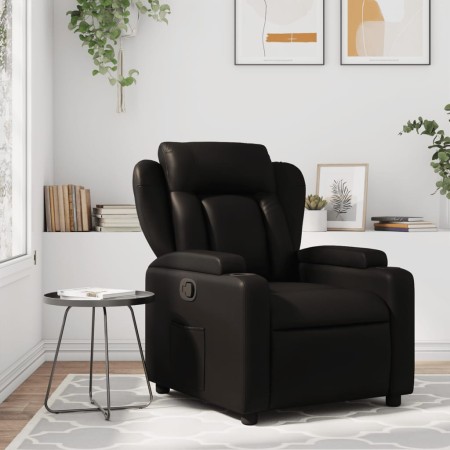 Sillón reclinable de cuero sintético negro de , Sillones - Ref: Foro24-372427, Precio: 224,41 €, Descuento: %