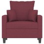 Sillón de tela rojo tinto 60 cm de , Sofás - Ref: Foro24-359257, Precio: 148,58 €, Descuento: %