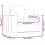 Roter Stoffsessel 60 cm von , Sofas - Ref: Foro24-359257, Preis: 146,18 €, Rabatt: %