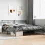 Bettgestell mit schwarzem Metallkopfteil 193x203 cm von , Betten und Lattenroste - Ref: Foro24-373697, Preis: 104,41 €, Rabat...