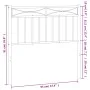 Black metal headboard 90 cm by , Headboards and footboards - Ref: Foro24-373719, Price: 30,32 €, Discount: %