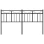 Kopfteil aus schwarzem Metall, 150 cm von , Kopf- und Fußteile - Ref: Foro24-373725, Preis: 35,02 €, Rabatt: %