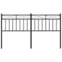 Kopfteil aus schwarzem Metall, 150 cm von , Kopf- und Fußteile - Ref: Foro24-373725, Preis: 34,46 €, Rabatt: %