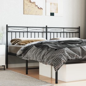 Cabecero de metal negro 180 cm de , Cabeceros y pies de cama - Ref: Foro24-373727, Precio: 32,88 €, Descuento: %