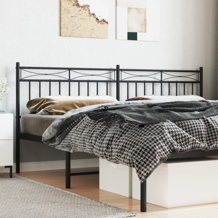 Kopfteil aus schwarzem Metall, 180 cm von , Kopf- und Fußteile - Ref: Foro24-373727, Preis: 32,88 €, Rabatt: %