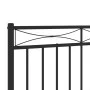 Black metal headboard 180 cm by , Headboards and footboards - Ref: Foro24-373727, Price: 32,40 €, Discount: %
