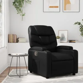 Sillón reclinable de cuero sintético negro de , Sillones - Ref: Foro24-372465, Precio: 225,27 €, Descuento: %