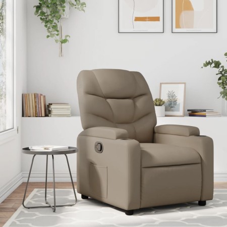 Cappuccino Faux Leather Recliner by , Armchairs - Ref: Foro24-372471, Price: 248,99 €, Discount: %