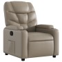 Sillón reclinable de cuero sintético color capuchino de , Sillones - Ref: Foro24-372471, Precio: 248,99 €, Descuento: %