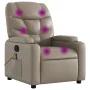 Sillón de masaje reclinable cuero sintético color capuchino de , Sillones - Ref: Foro24-372478, Precio: 234,76 €, Descuento: %