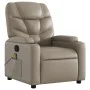 Sillón de masaje reclinable cuero sintético color capuchino de , Sillones - Ref: Foro24-372478, Precio: 234,76 €, Descuento: %