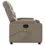Sillón de masaje reclinable cuero sintético color capuchino de , Sillones - Ref: Foro24-372478, Precio: 234,76 €, Descuento: %