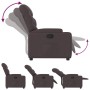 Dark Brown Fabric Recliner by , Armchairs - Ref: Foro24-372446, Price: 200,58 €, Discount: %