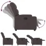 Dark Brown Fabric Recliner by , Armchairs - Ref: Foro24-372446, Price: 196,85 €, Discount: %