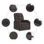 Dark Brown Fabric Recliner by , Armchairs - Ref: Foro24-372446, Price: 196,85 €, Discount: %
