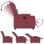 Sillón reclinable de tela rojo tinto de , Sillones - Ref: Foro24-372444, Precio: 245,19 €, Descuento: %
