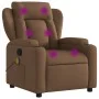 Brown Fabric Massage Recliner by , Armchairs - Ref: Foro24-372419, Price: 243,89 €, Discount: %