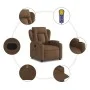 Brown Fabric Massage Recliner by , Armchairs - Ref: Foro24-372419, Price: 243,89 €, Discount: %