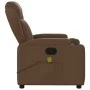Brown Fabric Massage Recliner by , Armchairs - Ref: Foro24-372419, Price: 243,89 €, Discount: %