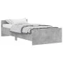 Estructura de cama madera de ingeniería gris hormigón 100x200cm de , Camas y somieres - Ref: Foro24-835935, Precio: 78,42 €, ...