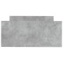 Betongrauer Bettrahmen aus Holzwerkstoff, 100 x 200 cm von , Betten und Lattenroste - Ref: Foro24-835935, Preis: 78,42 €, Rab...