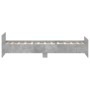 Concrete gray engineered wood bed frame 100x200cm by , Beds and slatted bases - Ref: Foro24-835935, Price: 78,42 €, Discount: %