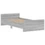 Estructura de cama madera de ingeniería gris Sonoma 100x200 cm de , Camas y somieres - Ref: Foro24-835937, Precio: 88,94 €, D...