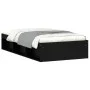 Schwarzer Bettrahmen 100x200 cm von , Betten und Lattenroste - Ref: Foro24-3203832, Preis: 120,96 €, Rabatt: %