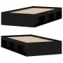 Schwarzer Bettrahmen 100x200 cm von , Betten und Lattenroste - Ref: Foro24-3203832, Preis: 120,96 €, Rabatt: %