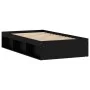 Schwarzer Bettrahmen 100x200 cm von , Betten und Lattenroste - Ref: Foro24-3203832, Preis: 120,96 €, Rabatt: %