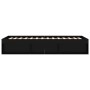 Black bed frame 100x200 cm by , Beds and slatted bases - Ref: Foro24-3203832, Price: 121,04 €, Discount: %