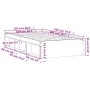 Schwarzer Bettrahmen 100x200 cm von , Betten und Lattenroste - Ref: Foro24-3203832, Preis: 120,96 €, Rabatt: %