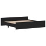 Bettgestell mit schwarzem Kopf- und Fußteil 200x200cm von , Betten und Lattenroste - Ref: Foro24-3203734, Preis: 149,48 €, Ra...